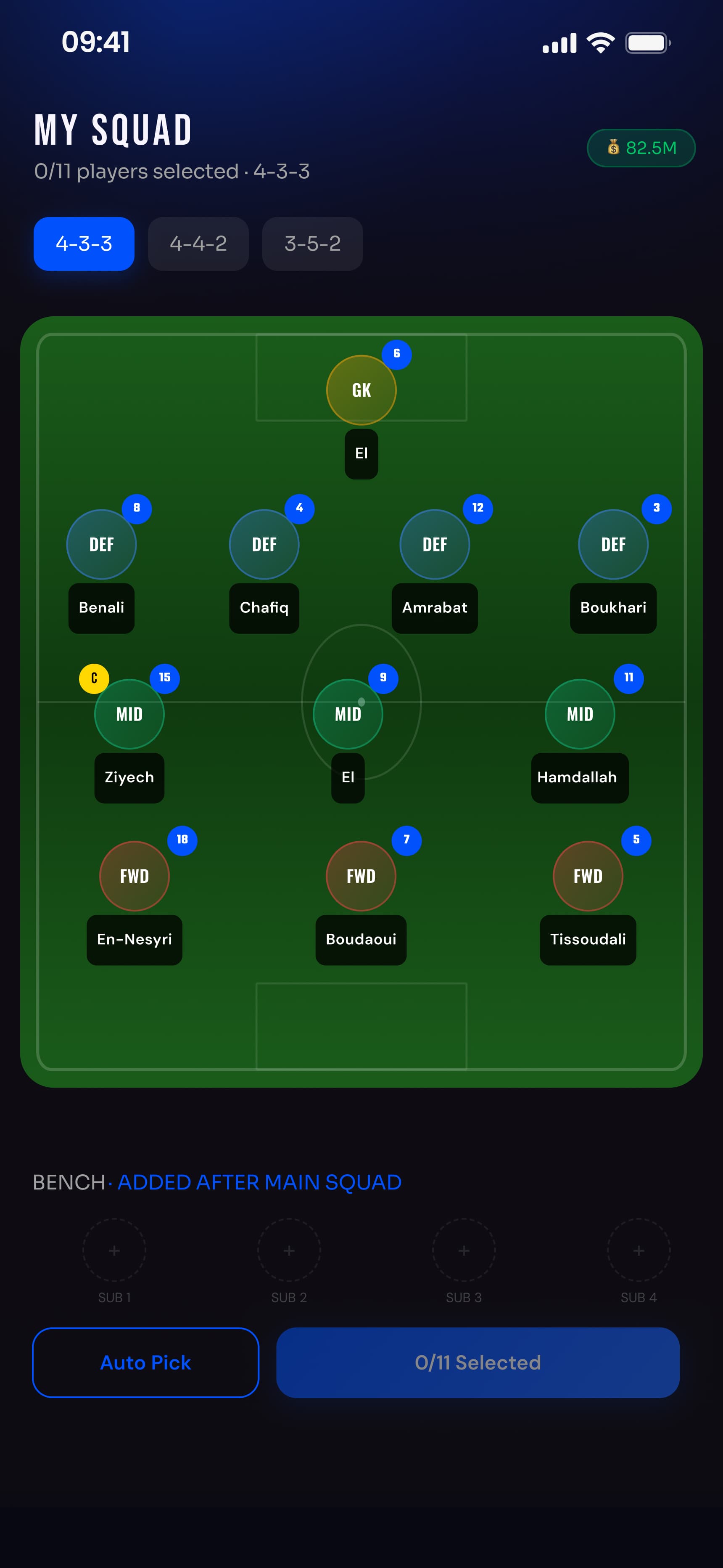 BotolaGo Fantasy app screen